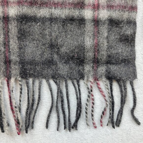 Ballantrae Edinburgh Lambswool Scarf Tartan Plaid Thomson Charcoal New - Picture 2 of 9